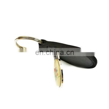 Custom high quality leather car keycahins wholesale