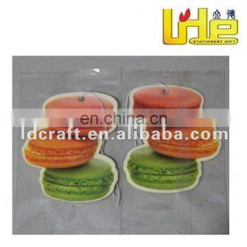 Hamburger & cake design shape hanging car air fresheners