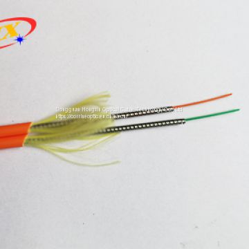 Figure 8 duplex armored fiber optic cable