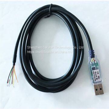 FTDI USB-RS485-WE-1800-BT CABLE, USB TO RS485 SERIAL, 1.8M, 6ft Usb-rs485-1800-bt Ft232 Usb Rs485 6 Core Wire End Cable FT232R