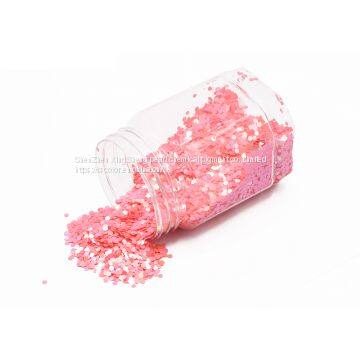 Cosmetic bulk glitter powder rainbow color makeup glitter for nail decoration