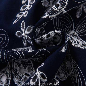 White Cotton Embroidery Lace Fabric Dress photo-2