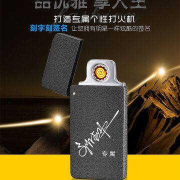 Flameless Zinc Alloy Body Usb Electric Lighter