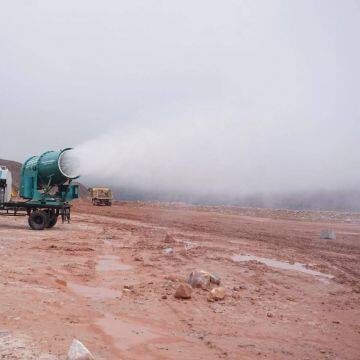 Automatic high-pressure long-distance atomizer for dust removal spray machine in open-pit mine