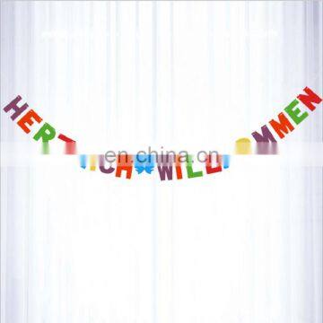Factory Supply Customized Size Bunting Colorful Felt photo-5