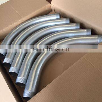 Green and Sustainable Hot Dip Galvanized Rigid Elbows Steel Pipe Tubing Bends ERW Fittings With ANSI Standard UL6 Listed