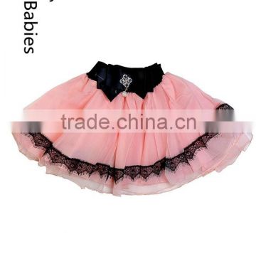 Wholesale clothing baby china 2016 party princess lace trim tutu skirt