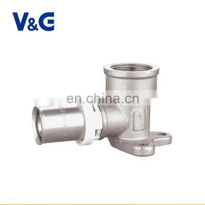 Professional 1/2 Inch Nickel Plating Brass Compression Pvc Pipe Fitting