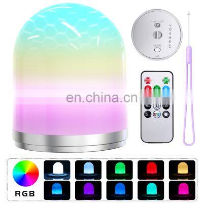 2020 Amazon USB Rechargeable Remote Control Muti-colors Changed Home Decoration Night Light Led for Baby Feeding Kids photo-2