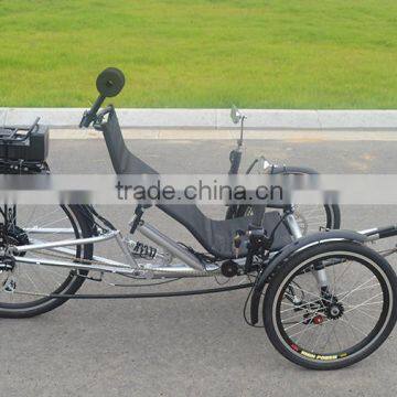 Three Wheels Electric Recumbent Tricycle