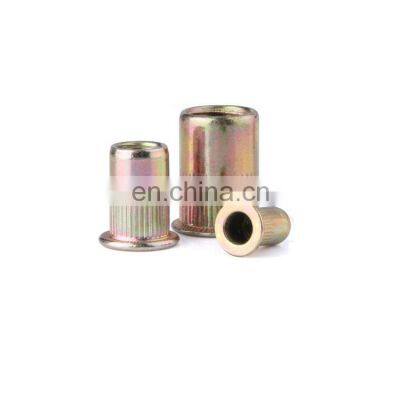 Free Samples Aluminum Knurled Body Flat Head Rivet Nut photo-2