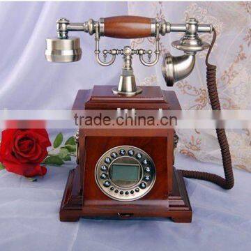 wooden reproduction antique telephone