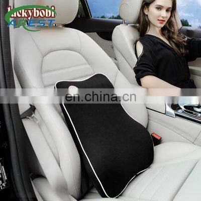 Carest Car Back Support Chair Massage Lumbar Support Waist Car Cushion Memory Foam Pad For Car Office Home Universal B01