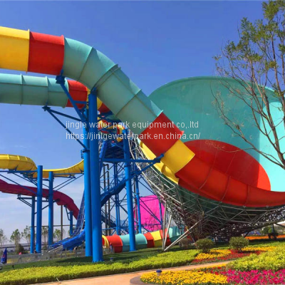 fiberglass water slide water park equipment