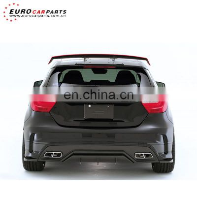 W176 GT rear wing fit for MB A-class W176 A180 A200 A250 A45 to GT style carbon fiber A45 spoiler