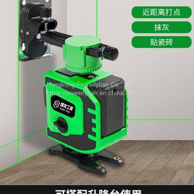 8 Lines 12 Lines Laser Level Wall Mounted Measuring Leveler for Tile Blue Green Lights