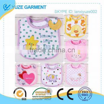 Top sale brand kids apron bibs with colorful designs