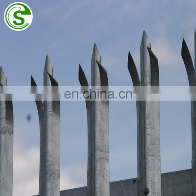 Heavy duty anti rust security palisade fence price per meter