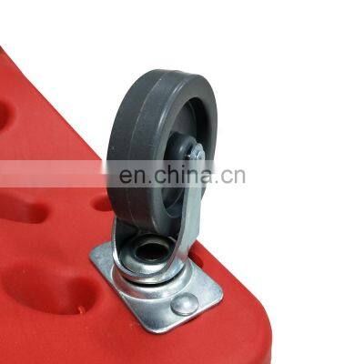 Red Color Mechanic Under Car Roller Trolley Creeper