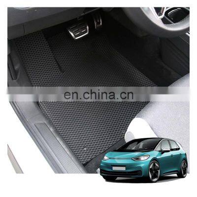 Custom Winter All Weather Anti Slip Waterproof Logo Snow Bacterial Design Tpe Car Mats Floor Mat For Vw Volkswagen Id3 2021