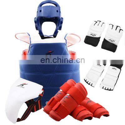 Factory Custom Taekwondo Karate Helmet Head Protection Equipment Taekwondo ITF Kids Karate Gloves Set