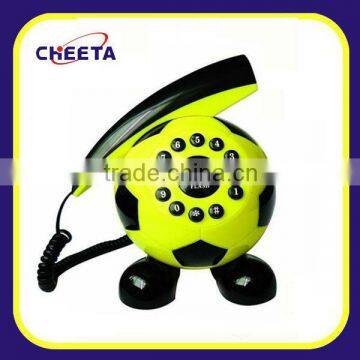 home yellow football telephone