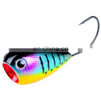 Luya Bait 12G/8.2CM Floating Water Luya Bait Fishing Tackle Big Mouth Single Hook Hit Water Wave New Popper bait