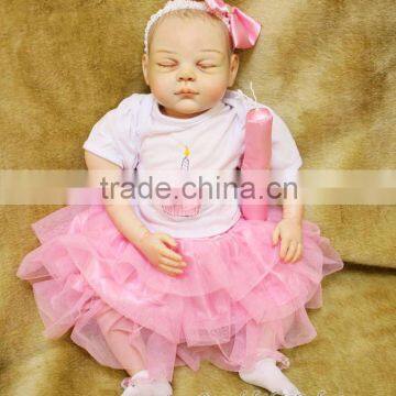 Hot selling Soft vinyl 20 inch silicone reborn baby doll kits