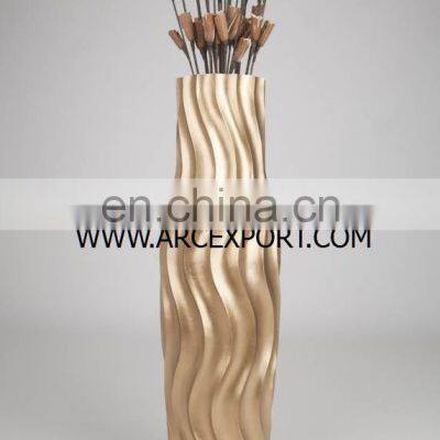 Metal and Wood Flower Vases photo-3