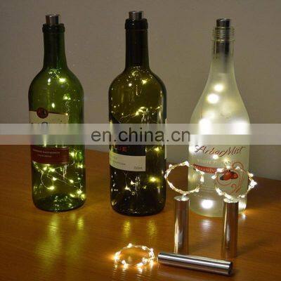 Glass Bottles Night Lighted Christmas Decorative Lights In Bottle Led Lights For Champagne Bottles