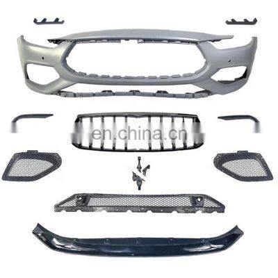 auto parts GT GTS style facelift FRONT BUMPER body kit for Maserati ghibli 2014-2021