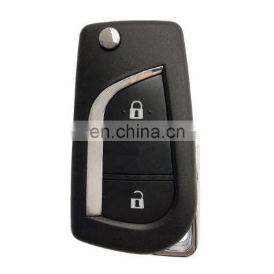 Flip Folding 2 Buttons Remote Car Key Shell Cover Fob For Toyota Corolla RAV4 Before 2013