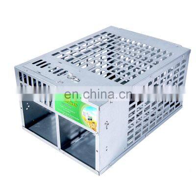 Cat Mouse Catch Trap Cage Mouse Repeller for Sales Hot Sales LB-02 Galvanized Iron Galvanized Steel Wire Double Door Live Animal