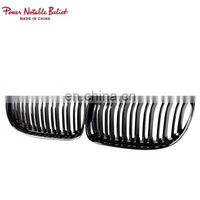 Front grill for BMW 3 series E90 ABS material glossy black double slat line grill for BMW 2008-2011 E90