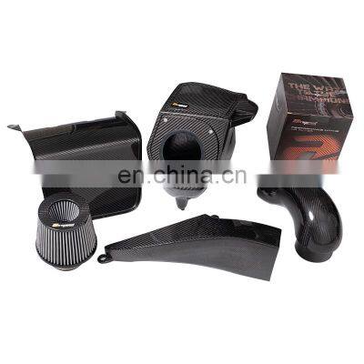 Guangzhou Factory Good Quality Factory Style 100% Dry Carbon Fiber Cold Air Intake Pipe System for AUDI A6 A7 C8 3.0T