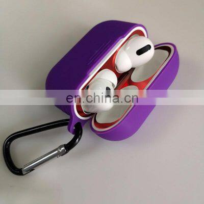 Wholesale Soft Silicone Case for Airpods Pro Anti-fall for Soft Silicone Airpods Pro Case Cover Keychain photo-5