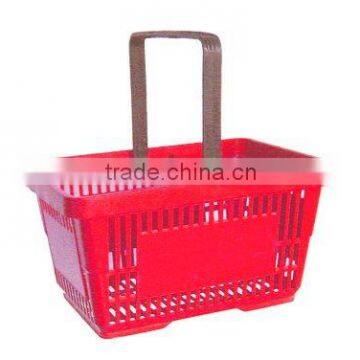 Plastic Supermarket Cart with single handle