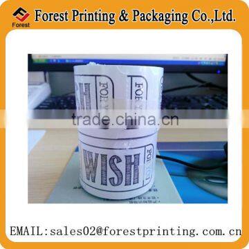 4*8cm wishing ticket for gift,raffle ticket for gift printing                        
                                                Quality Choice