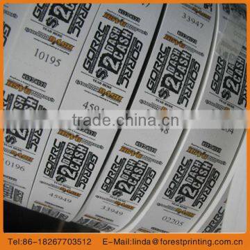 2014 hot sale admission ticket raffle ticket official sale ticket rolls