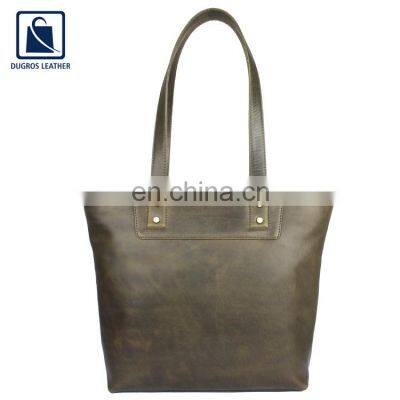 Eye Catching Design Wholesale Price Good Quality Stylish Look Women Genuine Leather Handbag From India