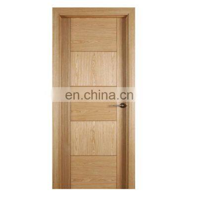Modern High Single Oak Panel Popular Solid Core Flush Interior Oak Wood Frame Best Door Designs photo-3