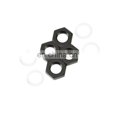 Aluminum 5/8 right and left hand Performance Jam Nut 3/4 Hex Black