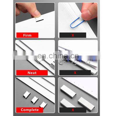 Deli Push Clamp Binder Stationery Clips Stapler Multifunction Paper Storage Artifact School Office Supplies Metal Clip Holder photo-5