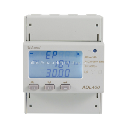 Acrel ADL400 three-phase energy metering meter Din rail installation