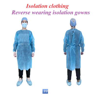Isolation Clothing Reverse Wearing Isolation Gowns Medical Use of Disposable Isolation Clothing photo-2