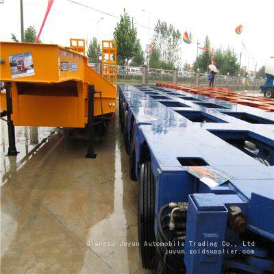 Heavy Duty Low Platform Crawling All Over the Ground Wire Axle Semi-trailer photo-2