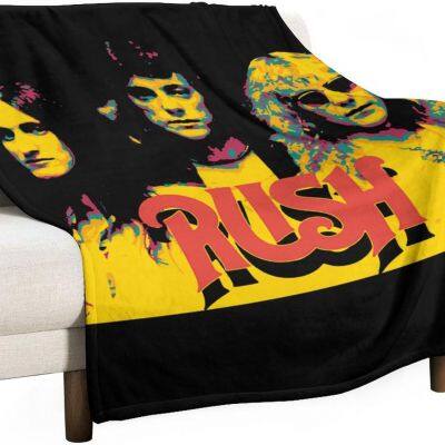 Rush Band Fleece Blanket Plush Throw Blanket Soft Warm Cozy Warm Lightweight and Decorative