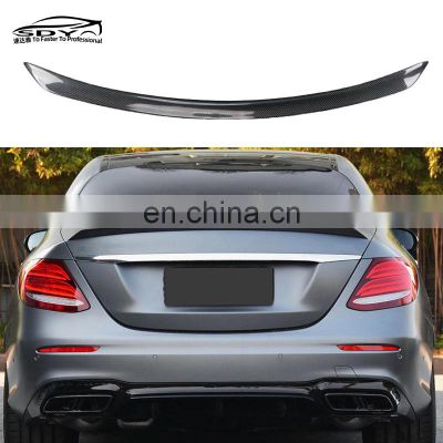 W213 E Class E63 Style Carbon Fiber Rear Spoiler Trunk spoiler tail For Mercedes  Benz E Class W213 E200 E260 E300