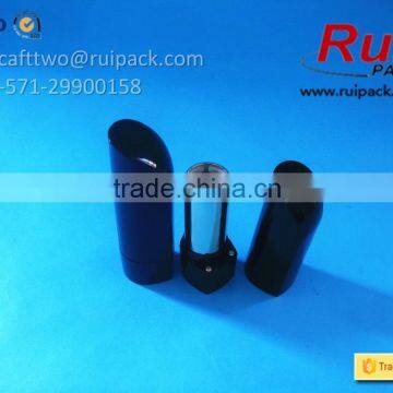 Finger Shap Lipstick Case With Aluminum Gold Inner, Black Lipstick Tube/container in Unique Shape photo-3