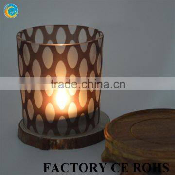 2015 Autumn Canton Fair Laser Engraving Glass Material Candle Holder